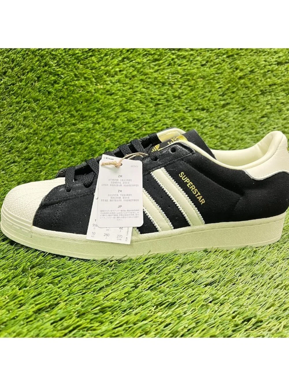 Adidas Originals Superstar Mens Size 10 Black Athletic Running Shoes Sneakers